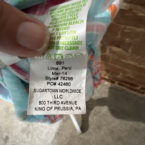 Lilly Pulitzer Mills Maxi Long Dress Size Small Jellies Be Jammin Coastal Vacay - Picture 6 of 6